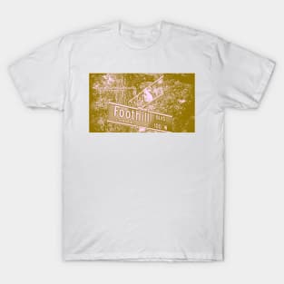 Foothill Boulevard & College Avenue, Claremont, California by Mistah Wilson T-Shirt